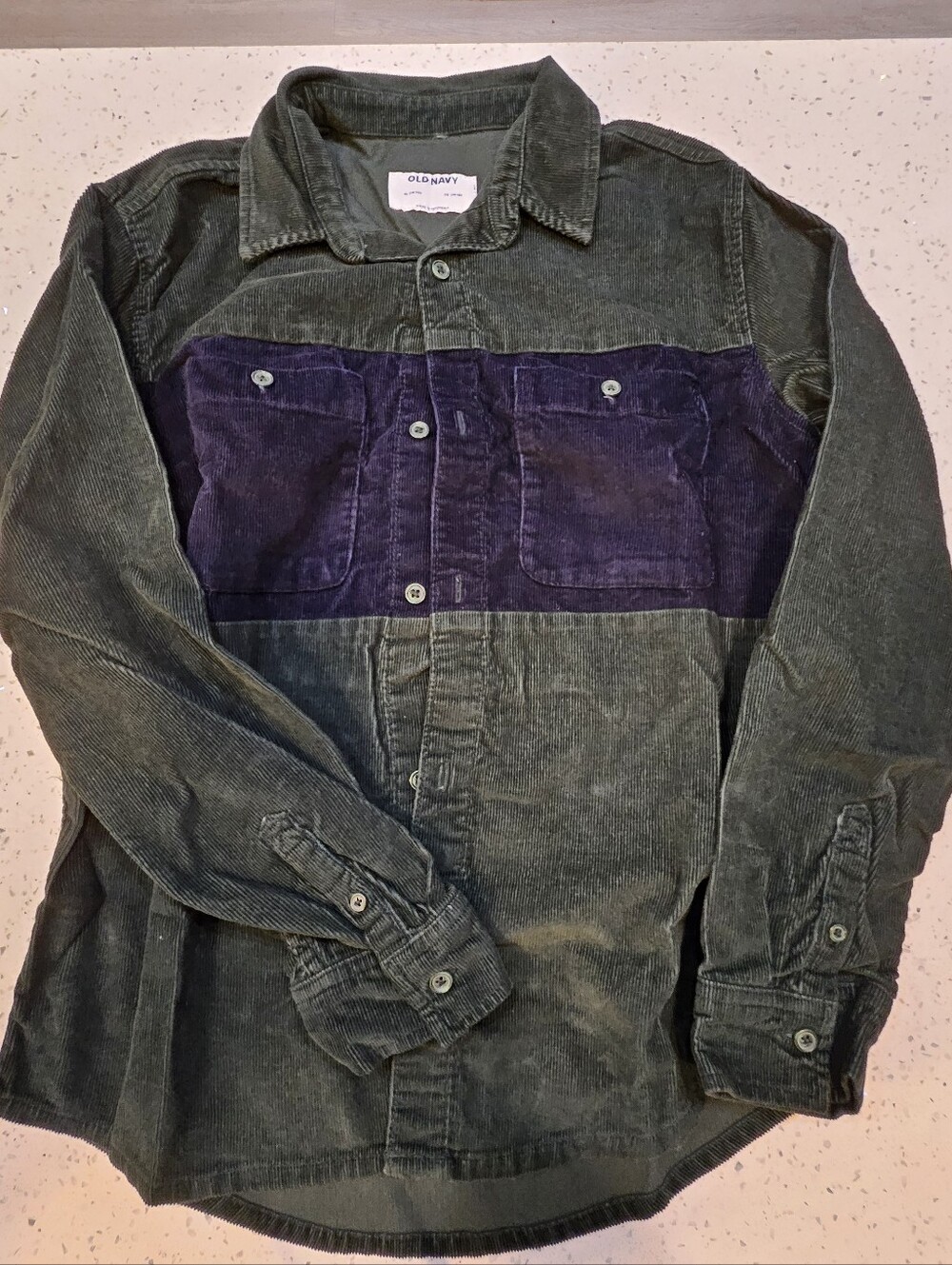 Boys XL (14/16) Old Navy Corduroy Long Sleeve Button Down